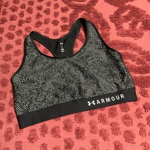 Under Armour Black Sports Bra Size XL Compression